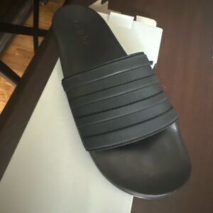 Black Slide Sandals
